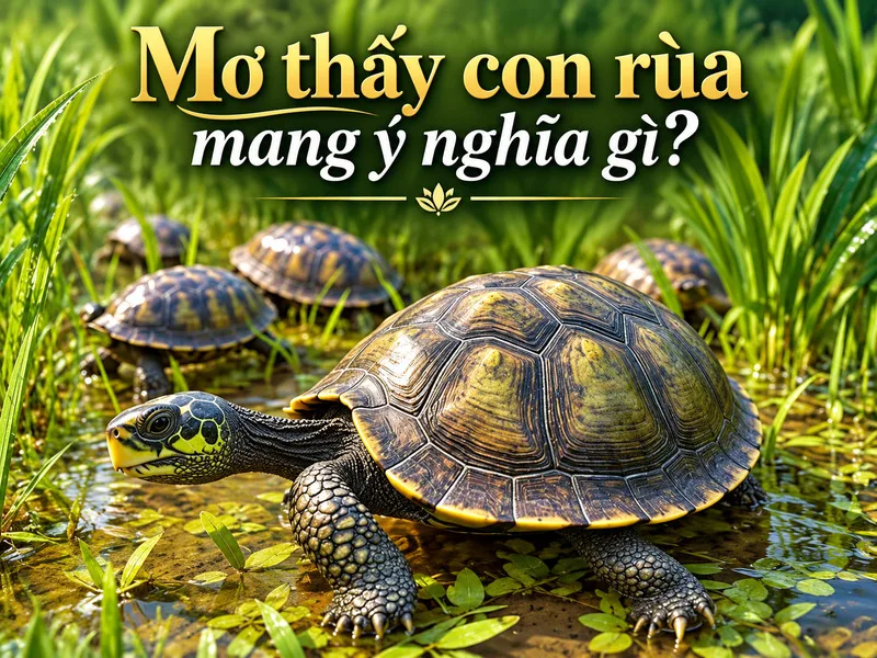 Mơ thấy con rùa thường gợi sự bền bỉ, bình an và trường thọ